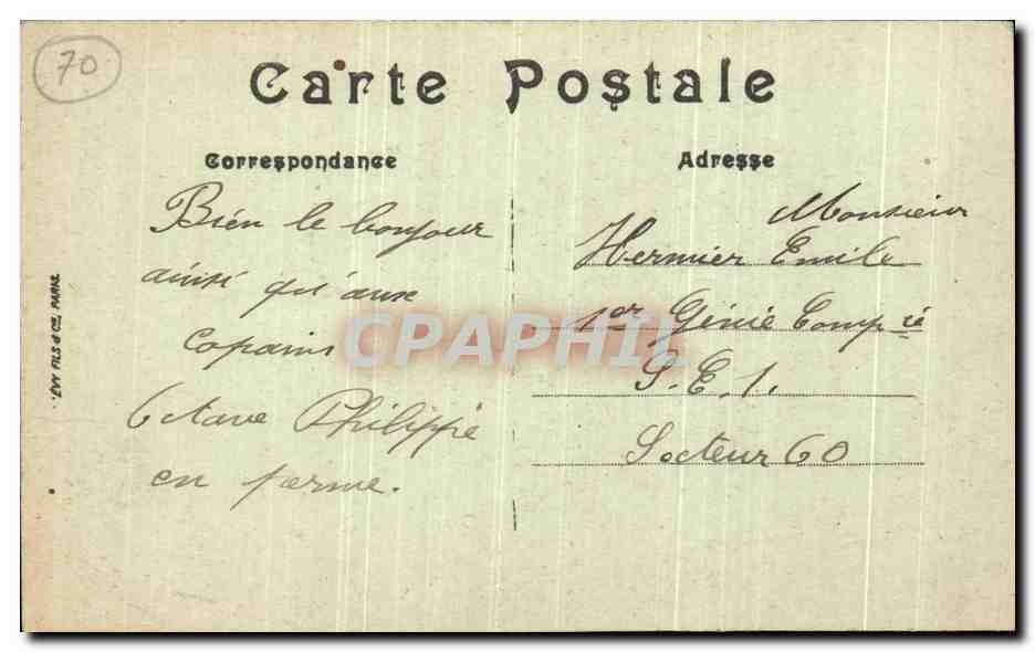 Vesoul — Les Rochers de Frotey — LL — Rückseite