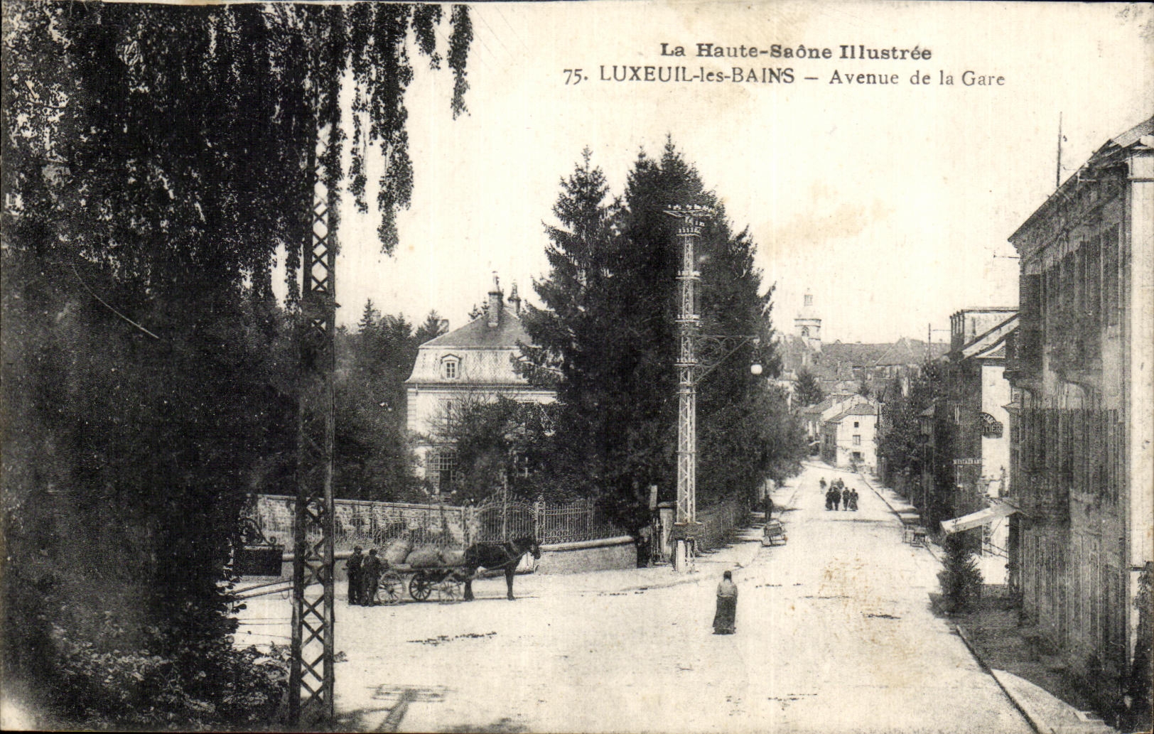LUXEUIL-les-BAINS — Avenue de la Gare — La Haute-Saône Illustrée n°75