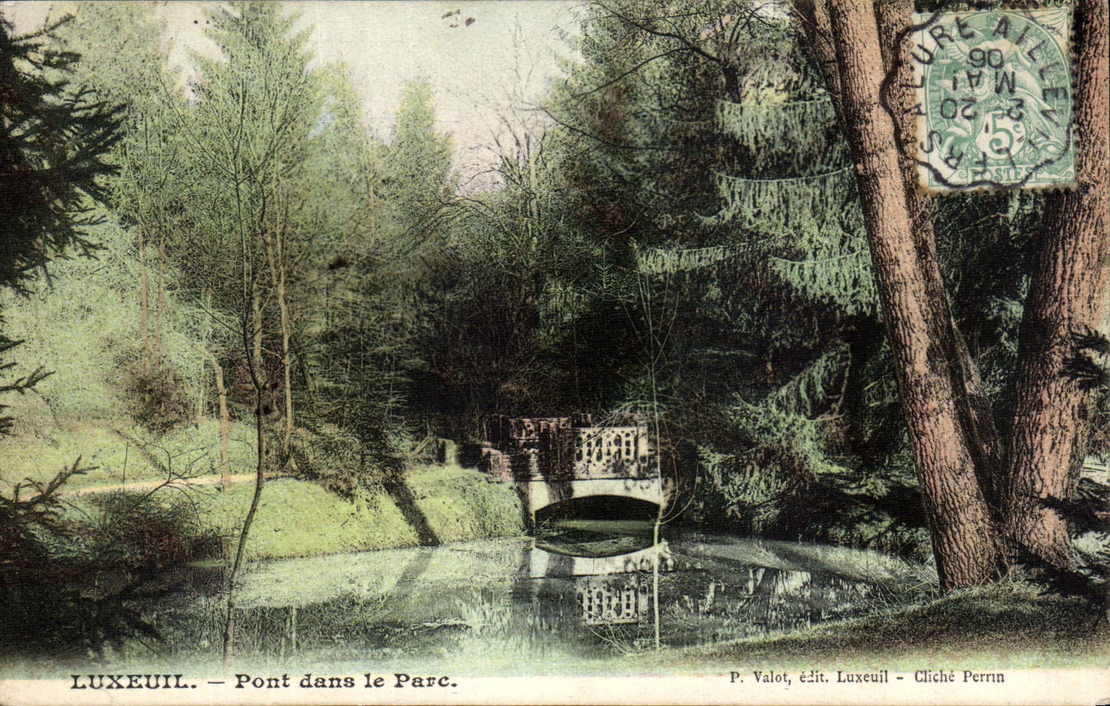 CPA Luxeuil Pont dans le Parc