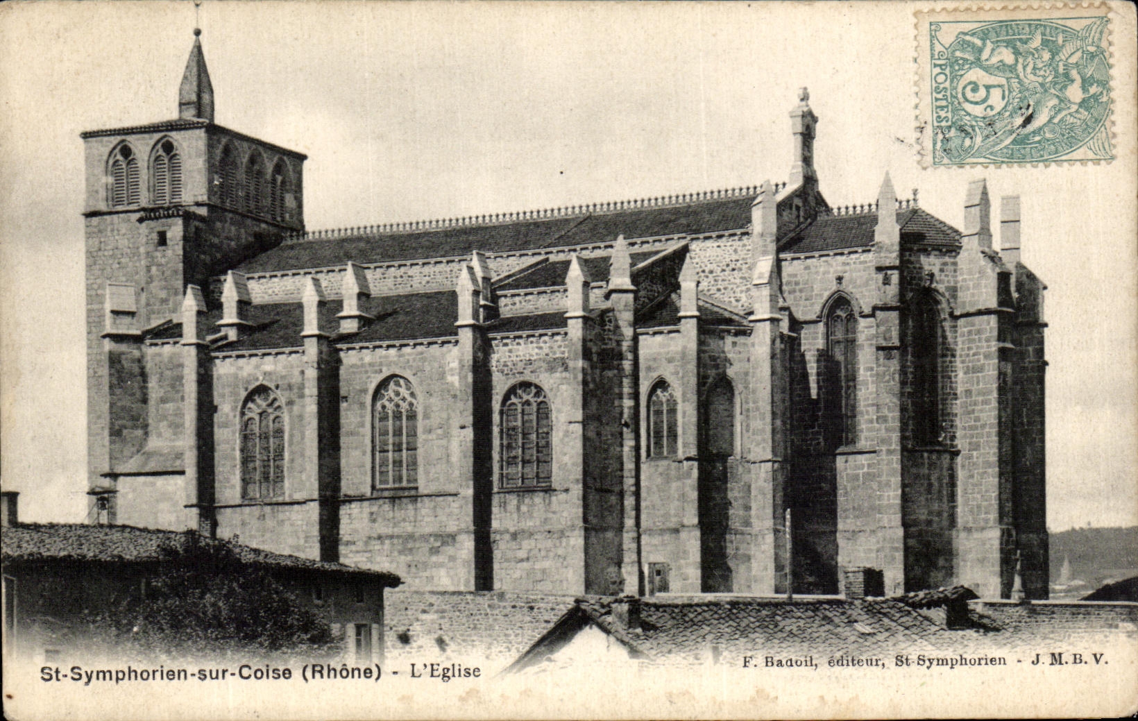 CPA St Symphorien sur DCoise L Eglise