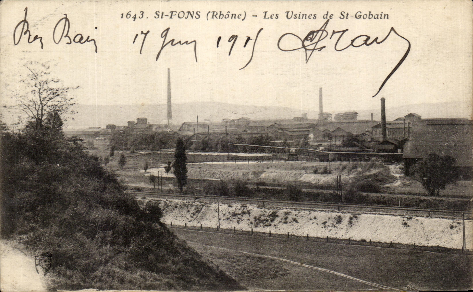 CPA St Fons Les Usines St Gobain