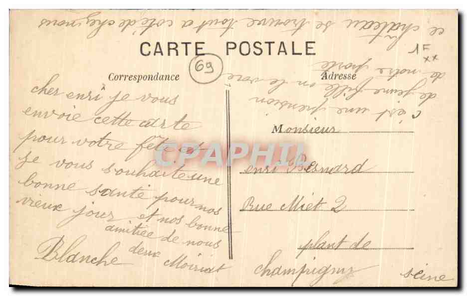 Charly (Rhône) — Ancien Château du Chapitre de Saint-Just — éditeur CPAPHIL, n° 953 — Rückseite