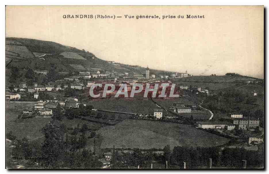 Grandris (Rhône) — Vue générale, prise du Montet