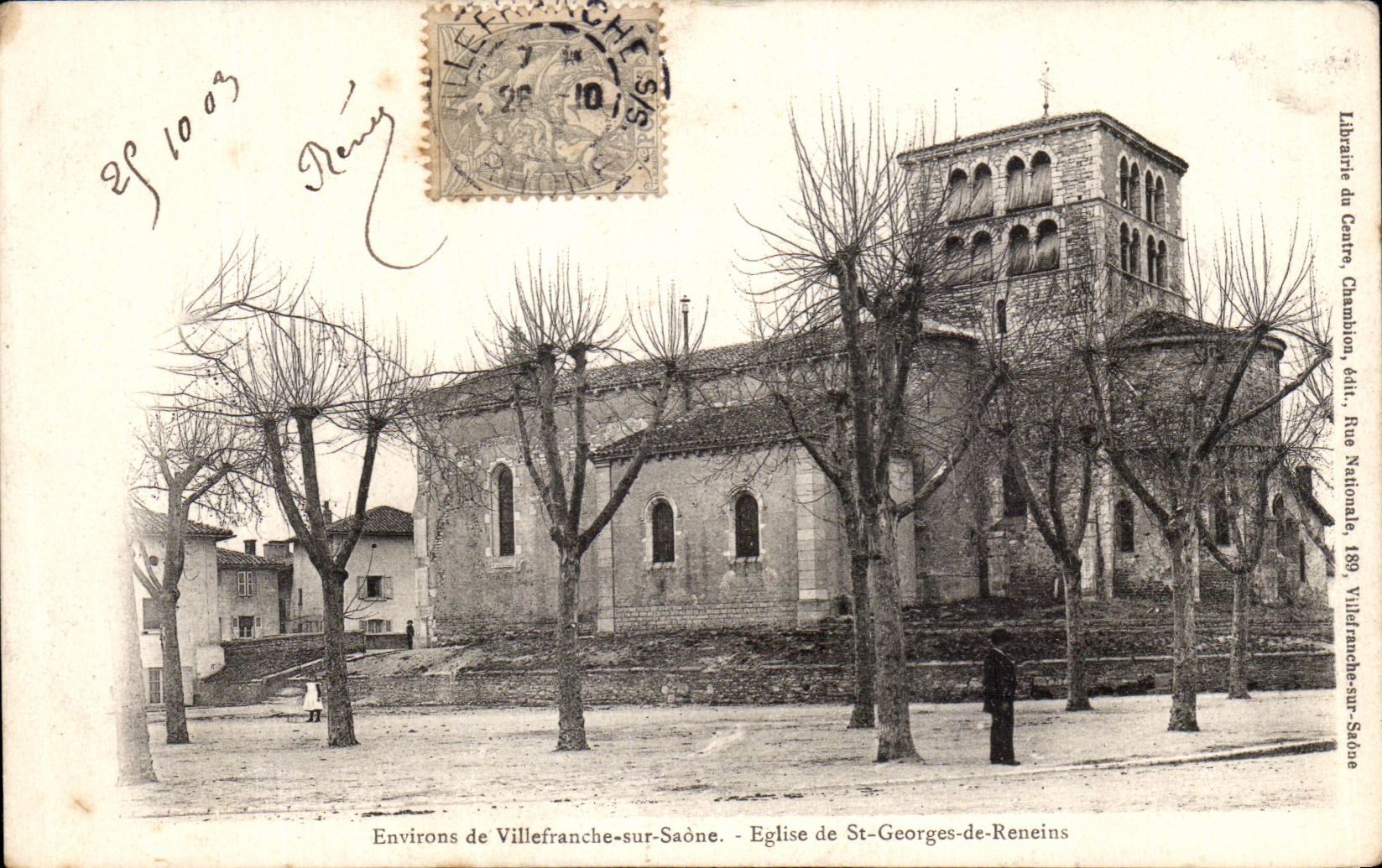 Environs de Villefranche-sur-Saône — Église de St-Georges-de-Reneins — Librairie du Centre, Chambion, édit.