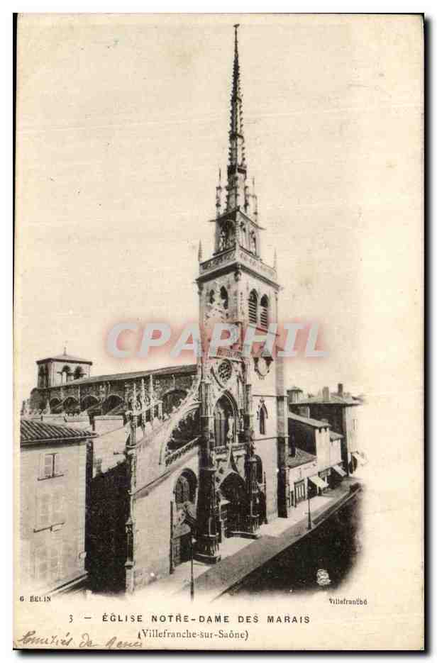 Église Notre-Dame des Marais — Villefranche-sur-Saône — G. Belin, n°3