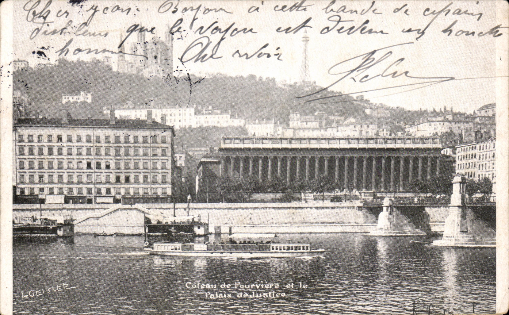 CPA Coteau De Fouviere et le Palais de Justice 