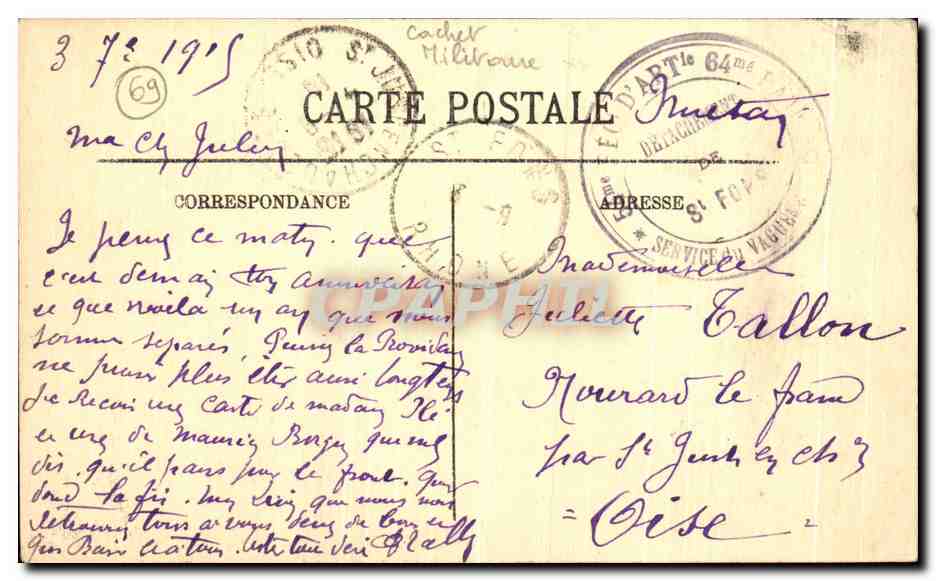 LYON — Pont de la Guillotière et l'Hôtel-Dieu — LL. 74 — Reverso