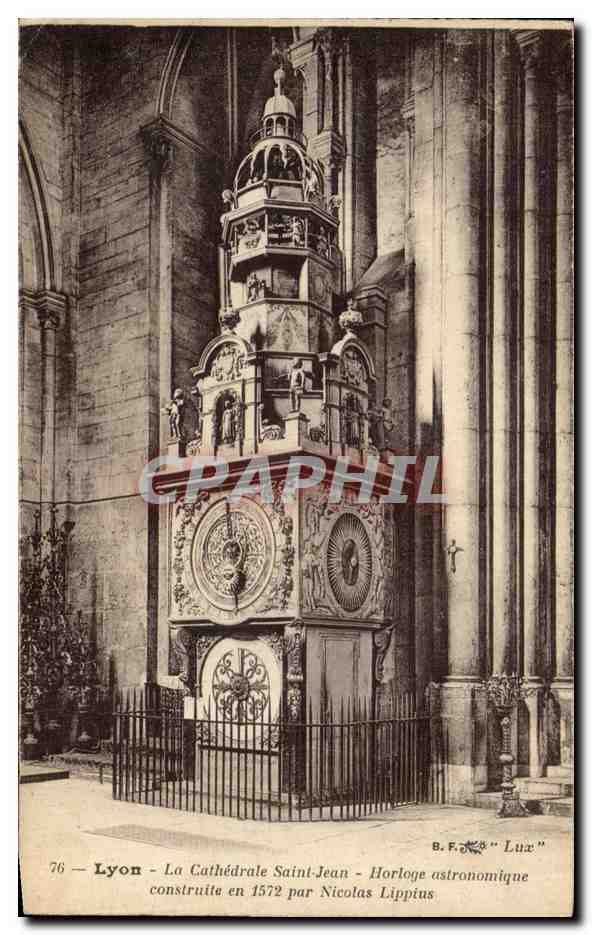 Lyon — La Cathédrale Saint-Jean — Horloge astronomique construite en 1572 par Nicolas Lippius