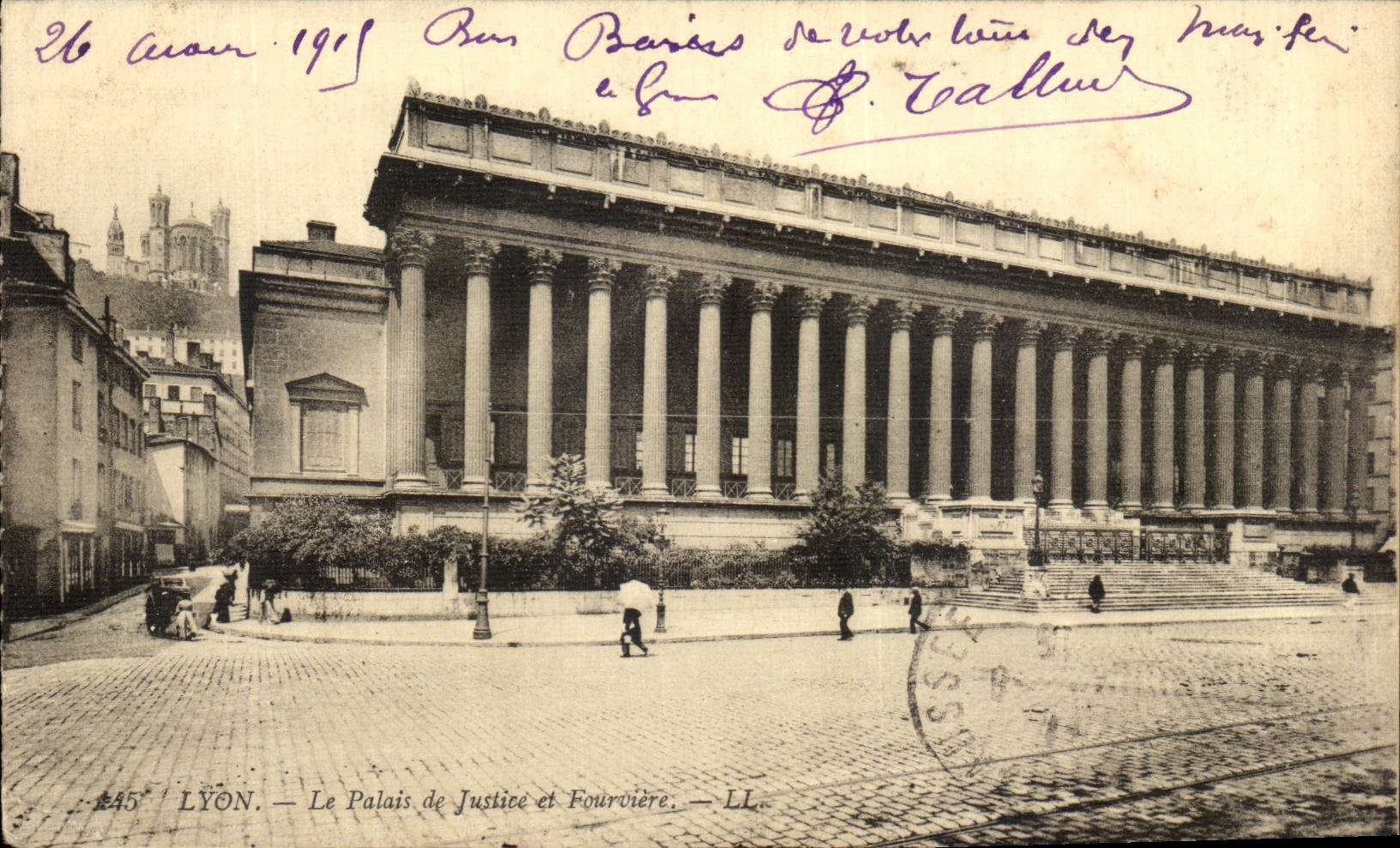 Lyon — Le Palais de Justice et Fourvière — LL. n° 445