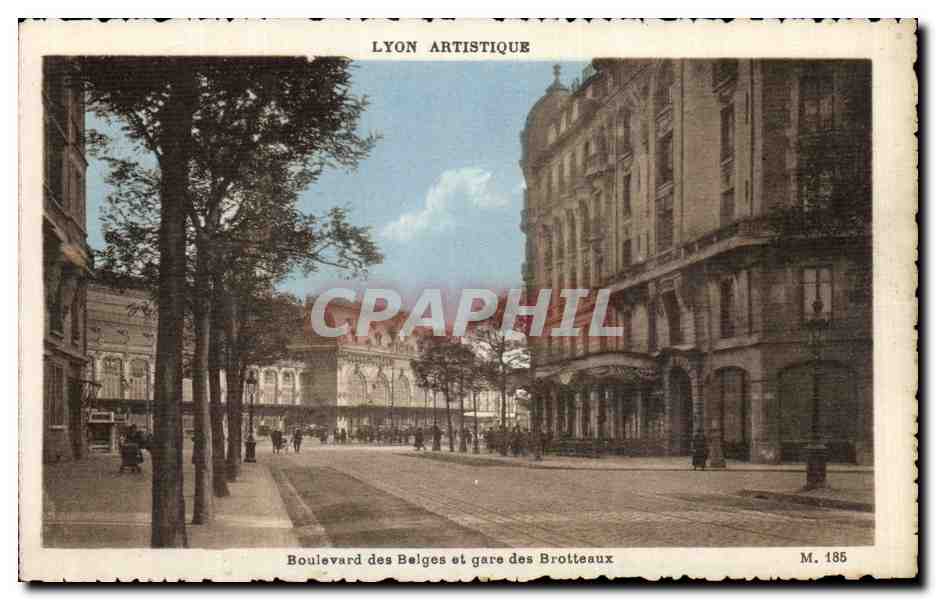 Boulevard des Belges et gare des Brotteaux — Lyon Artistique — M. 185