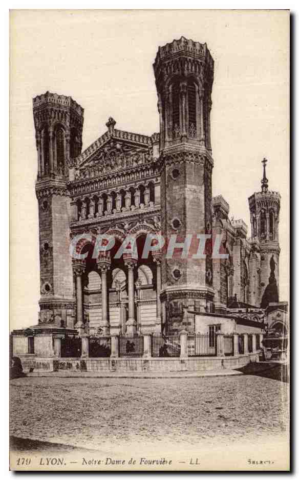 LYON — Notre-Dame de Fourvière — Éditeur SELECT, n° 179