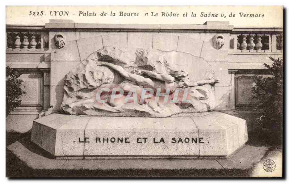LYON - Palais de la Bourse « Le Rhône et la Saône », de Vermare
