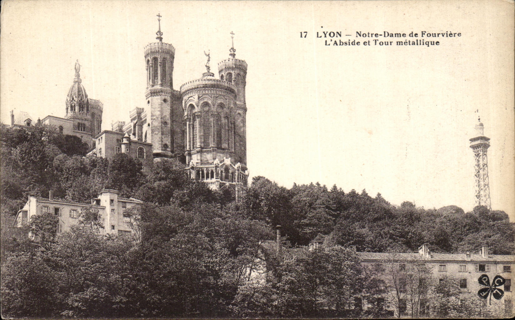 LYON — Notre-Dame de Fourvière — L'Abside et Tour métallique