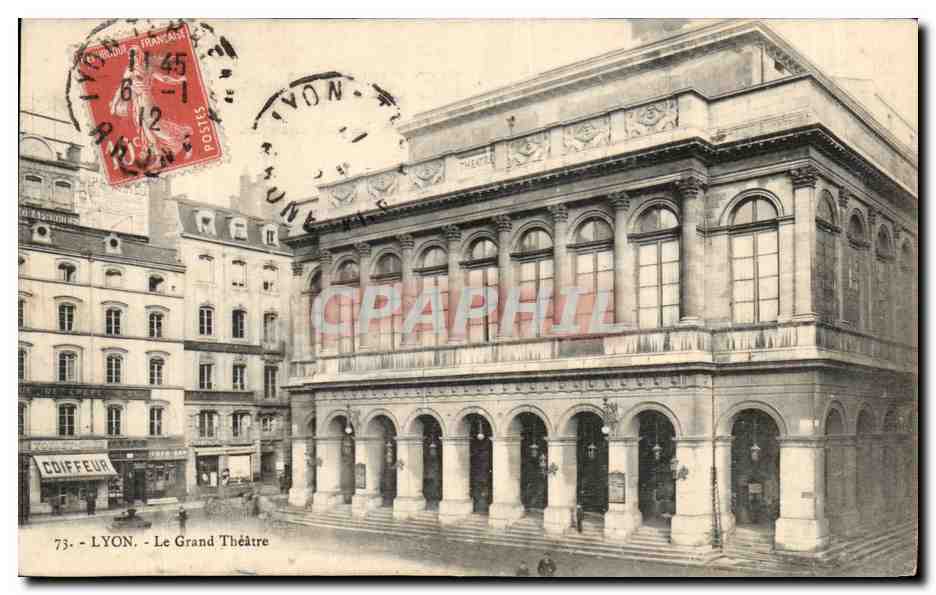 LYON - Le Grand Théâtre — éditeur Coiffeur, n°73