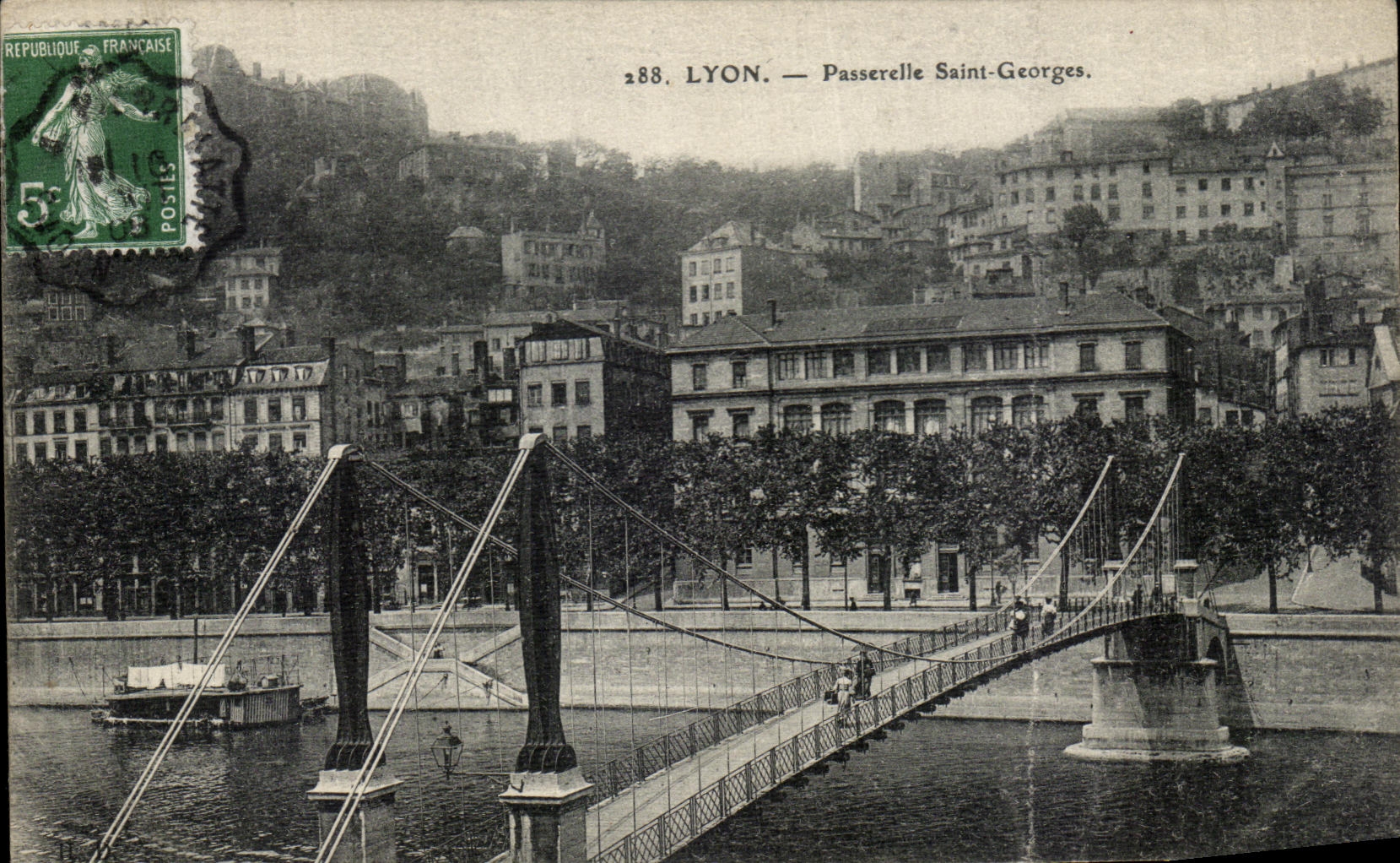 CPA Lyon Passerelle Saint Georges