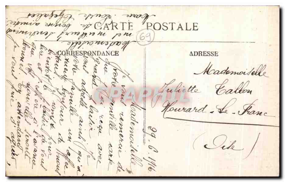 LYON - Place Bellecour et coteau de Fourvière — S. Farges, Lyon, n°5154 — Reverso