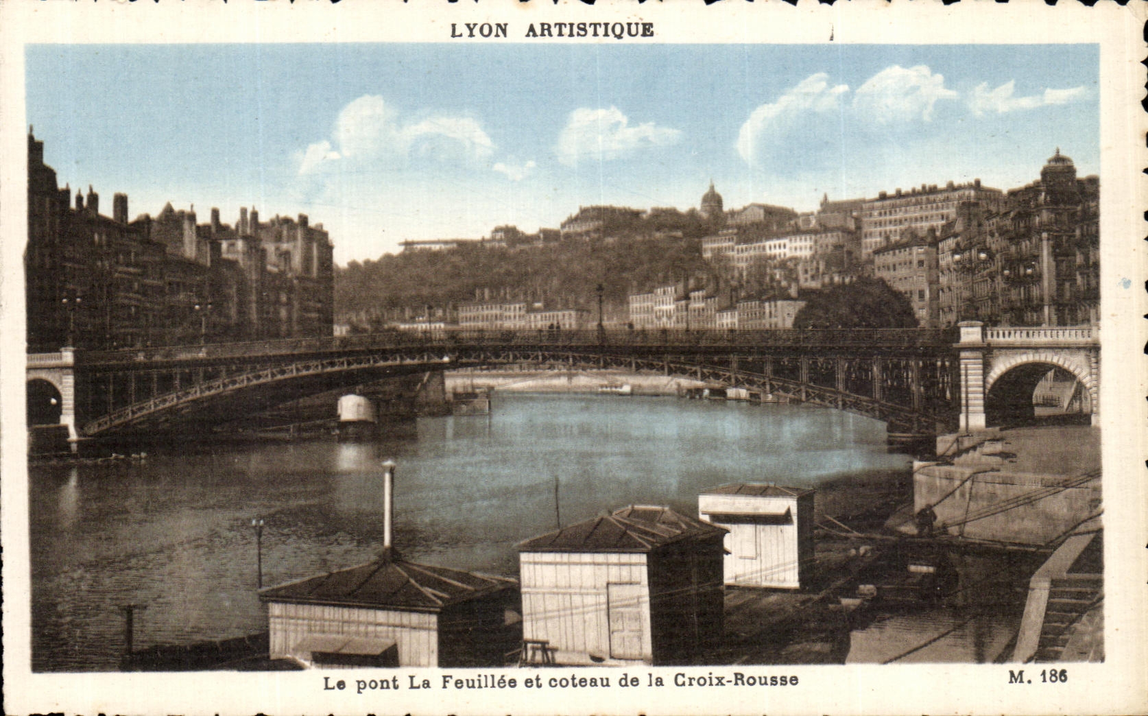 CPA Lyon Le Pont La Feuillee Et Coteau de La Croix Rousse