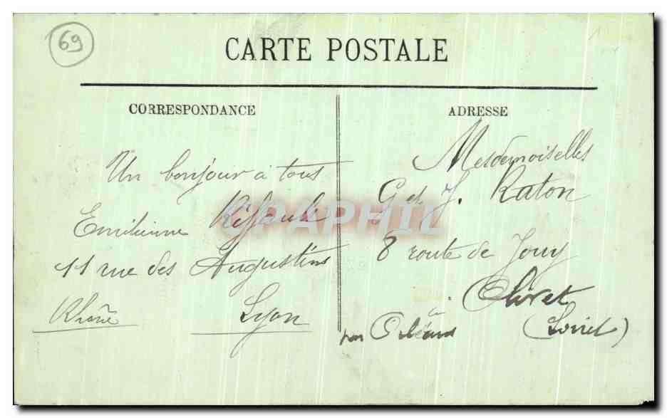 CPA Lyon Abside De Fourviere  — Verso