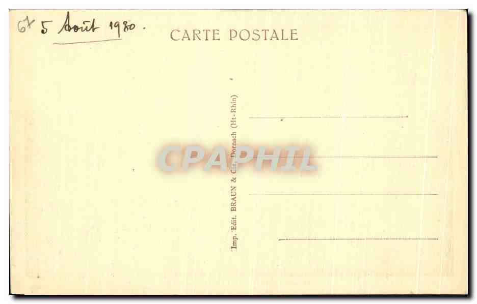 CPA Ballon D Alsace L Hotel Stauffer — Verso