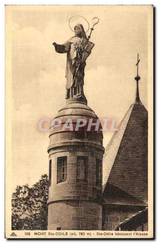 CPA Mont Ste Odile benissant l Alsace