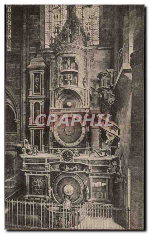 CPA Strasbourg Horloge astronomique de la cathedrale
