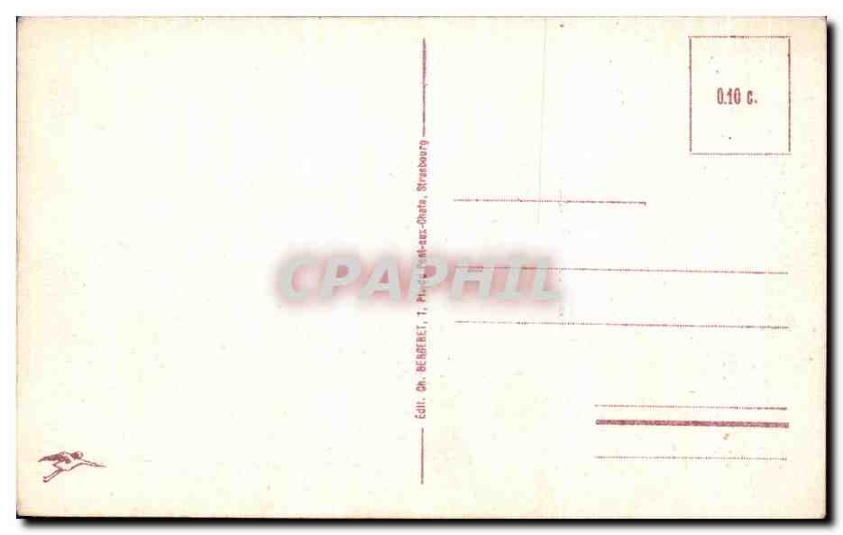 CPA Strasbourg Vue Generale — Verso