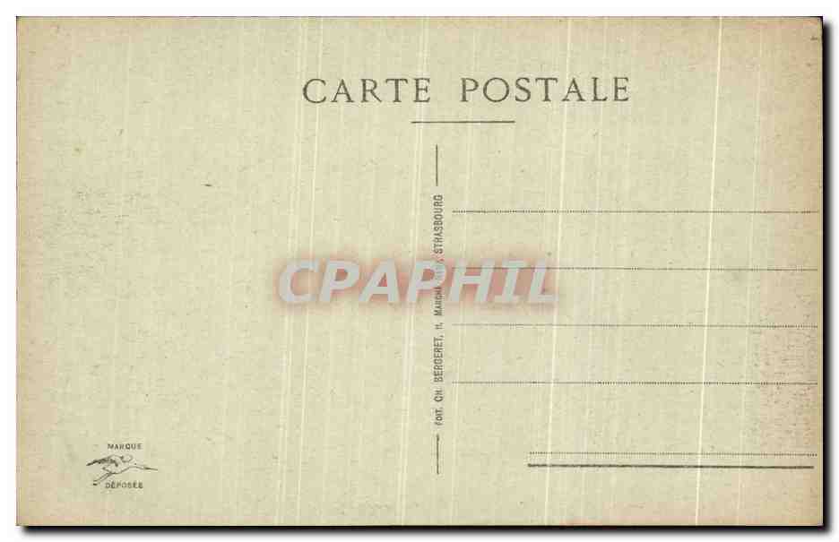 CPA Strasbourg Ancien Ministere  — Verso