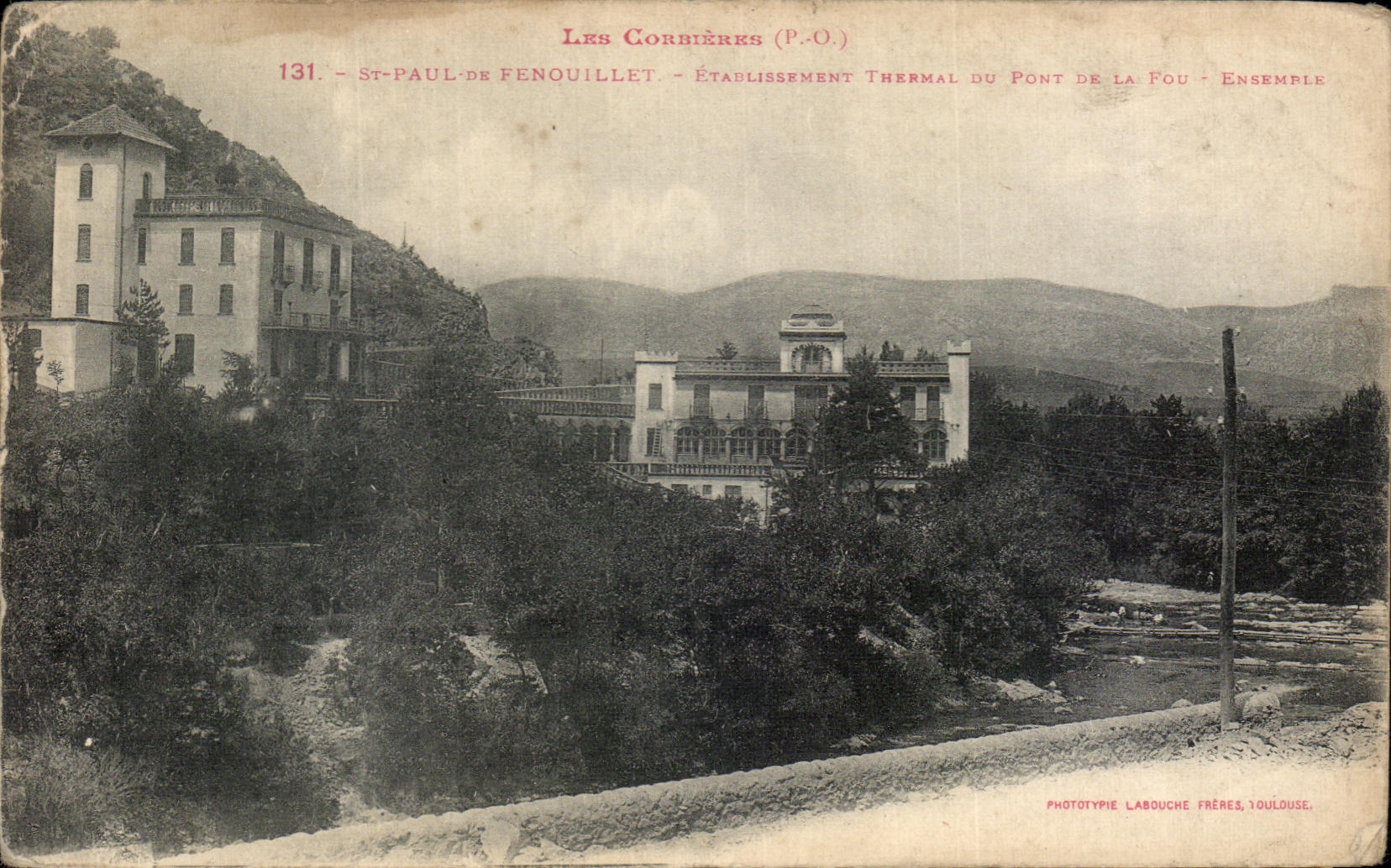 CPA St Paul de Venouillet Etablissement thermal du pont de la Fou Ensemble 