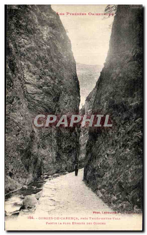 CPA Gorges De Carenca Pres Thues Entre Vals Partie La Plus Etroite Des Gorges 