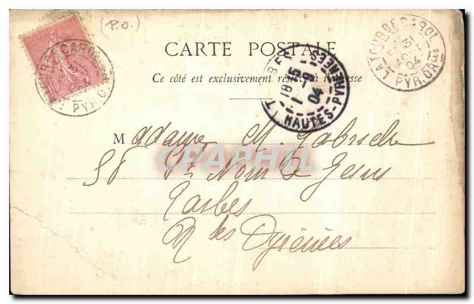 CPA Eglise D Hix Construite Par Les Maures  — Verso