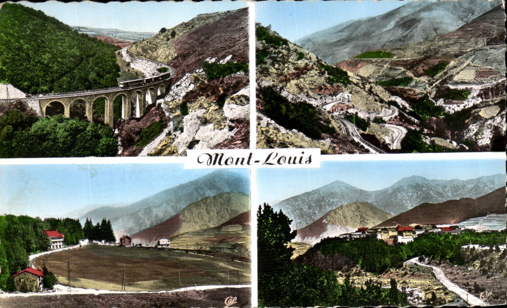 CPSM Mont Louis Viaduc de la Cabanasse Vallee de la Tet Clos Cerdan La citadelle