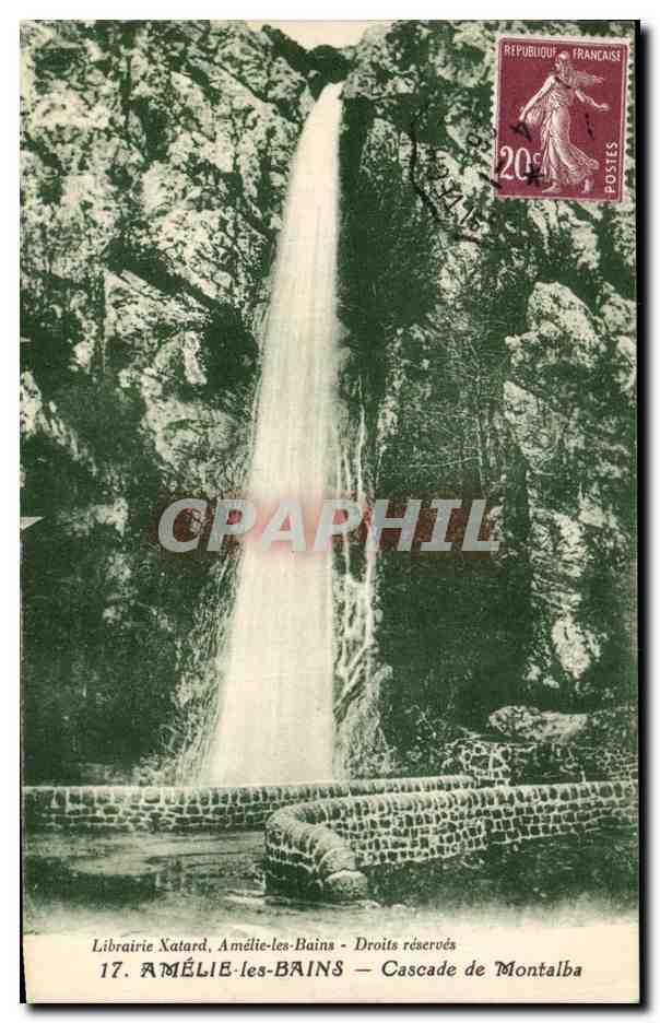 CPA Amelie les Bains Cascade de Montalba