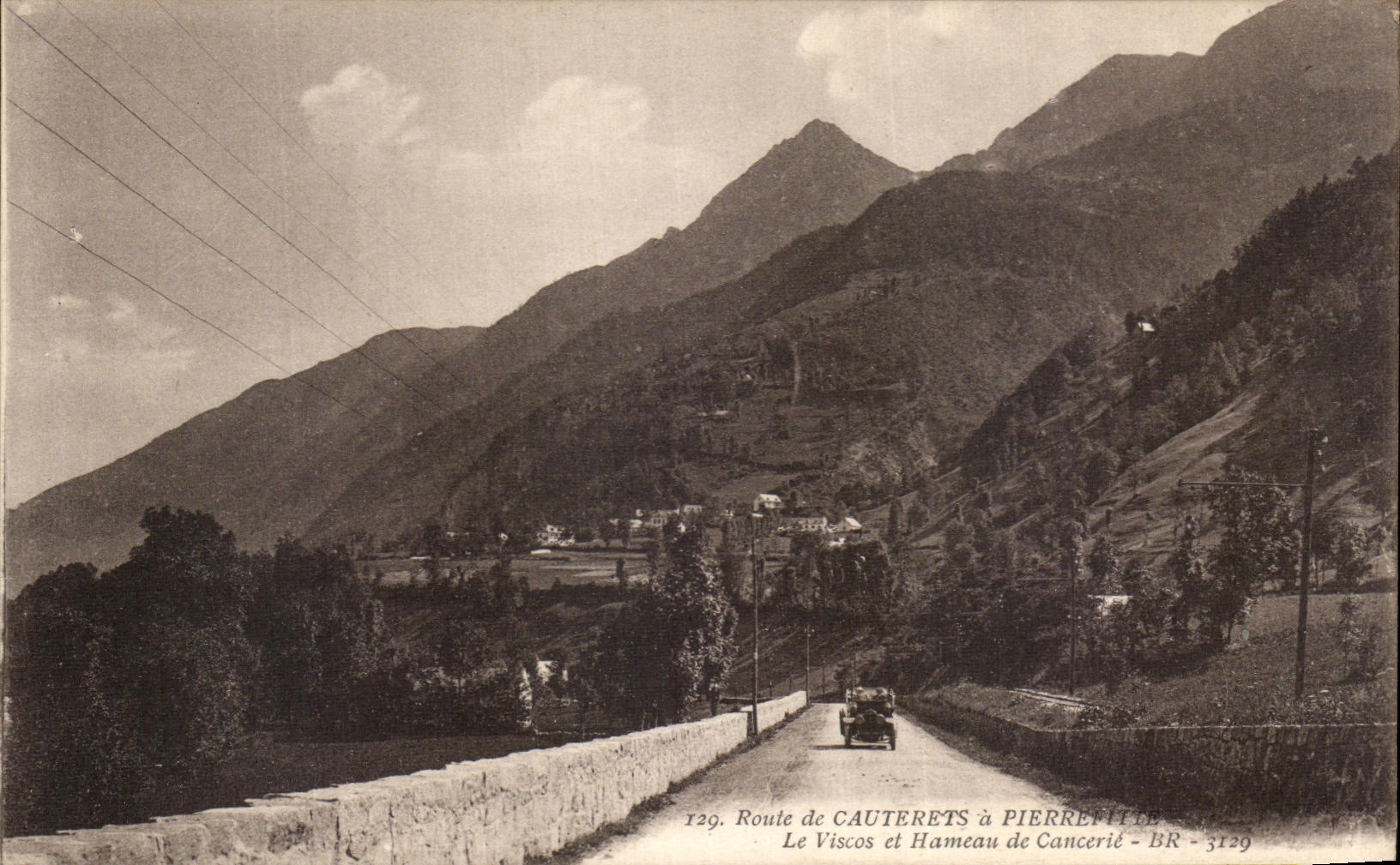 CPA Route de Cauterets a Pierrefitte Le Viscos et hameau de Cancerie