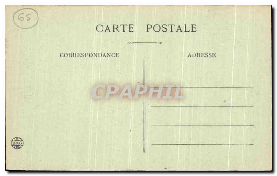 CPA Route de Cauterets a Pierrefitte Le Viscos et hameau de Cancerie — Rückseite