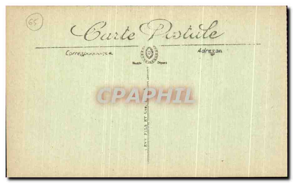 CPA Env De Cauterets Le lac de Gaube et de Vignemale  — Verso