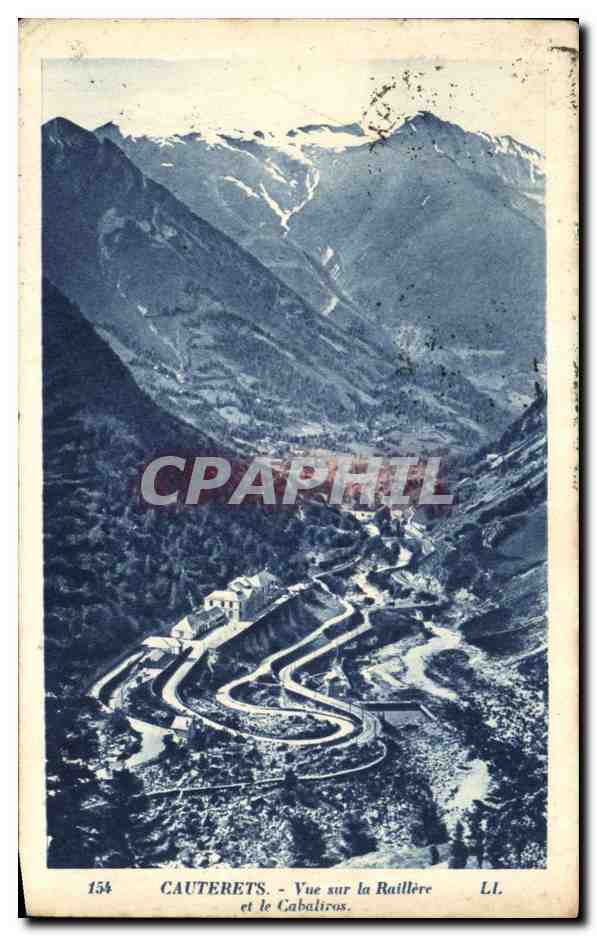 Cauterets - Vue sur la Raillière et le Cabalirès — LL. 154