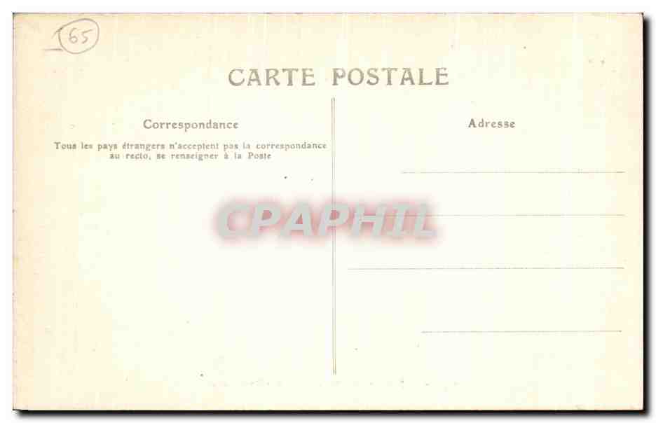 CPA Luz Saint Sauveur L Eglise des Templiers — Verso
