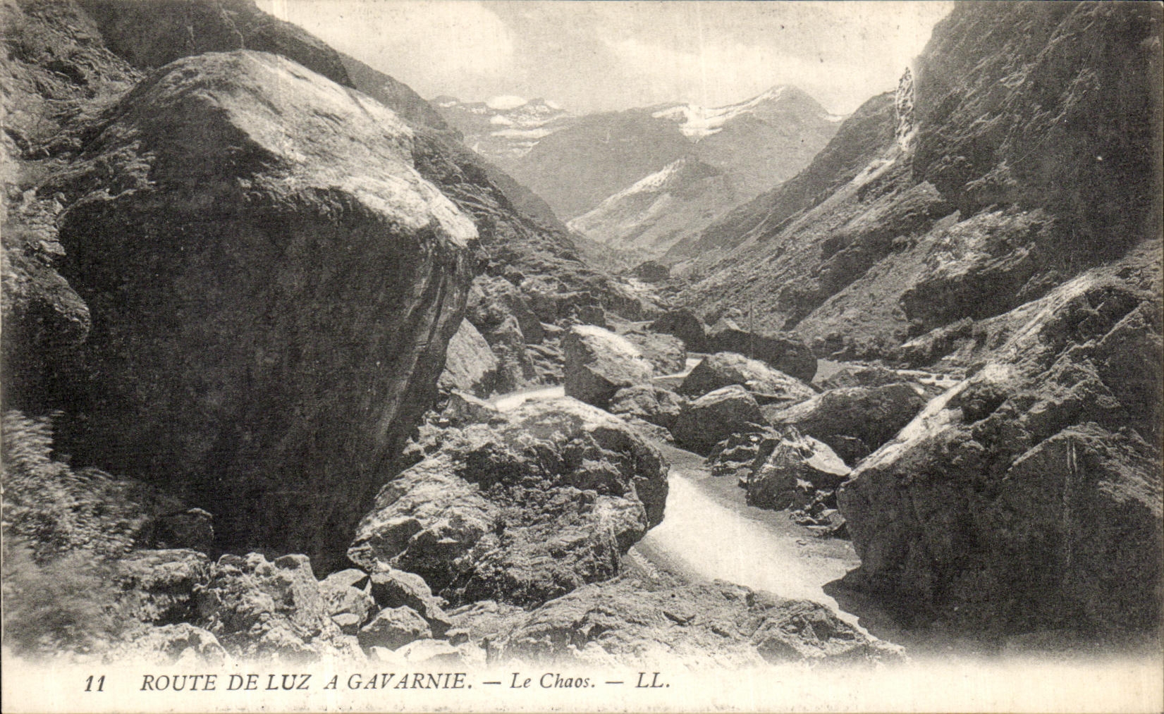 Route de Luz à Gavarnie — Le Chaos — LL.