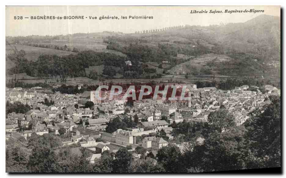 Bagnères-de-Bigorre — Vista generale, le Palomières — Librairie Sajous, Bagnères-de-Bigorre
