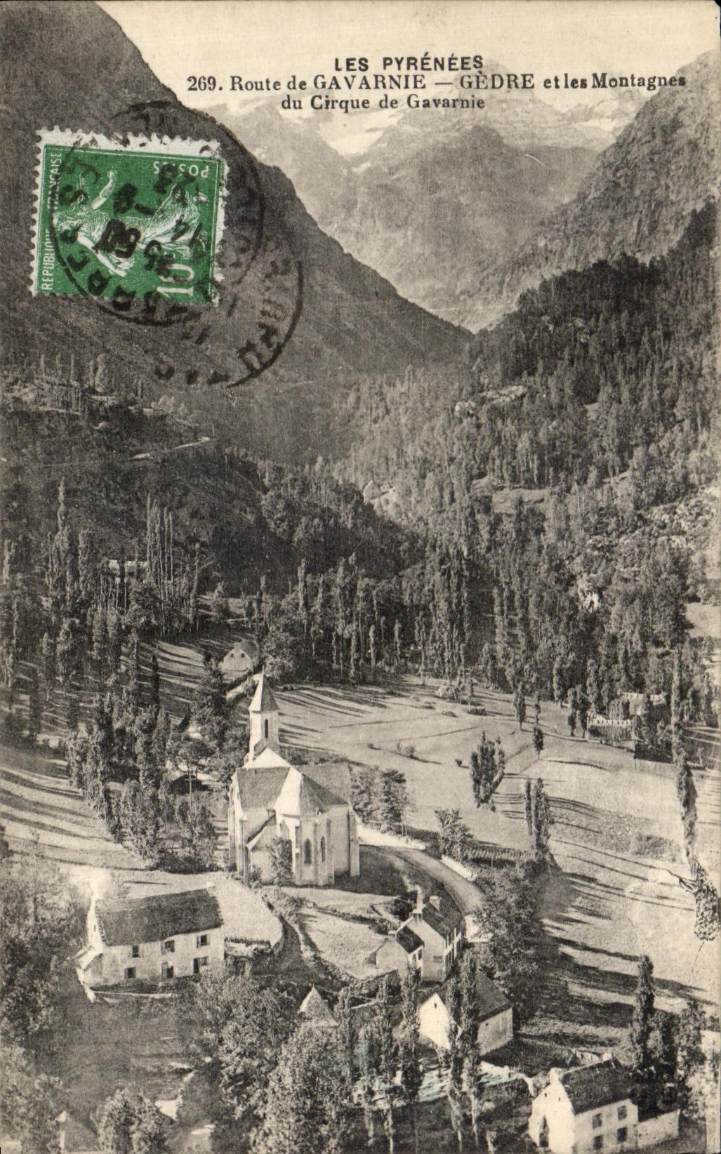 Les Pyrénées — Gèdre et les Montagnes du Cirque de Gavarnie — Imprimé Illustré n°269