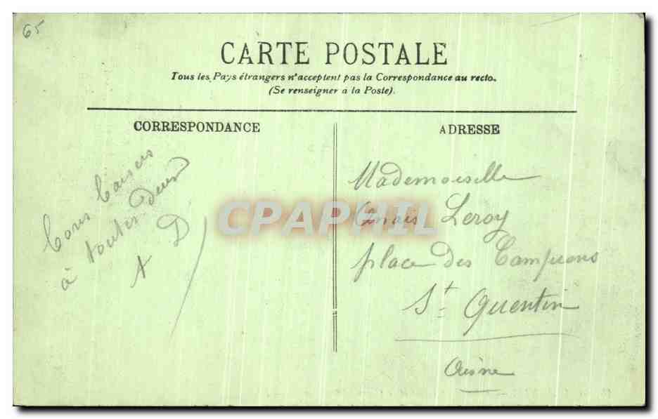 CPA Gavarnie Hotel du Cirque et le Cirque — Verso