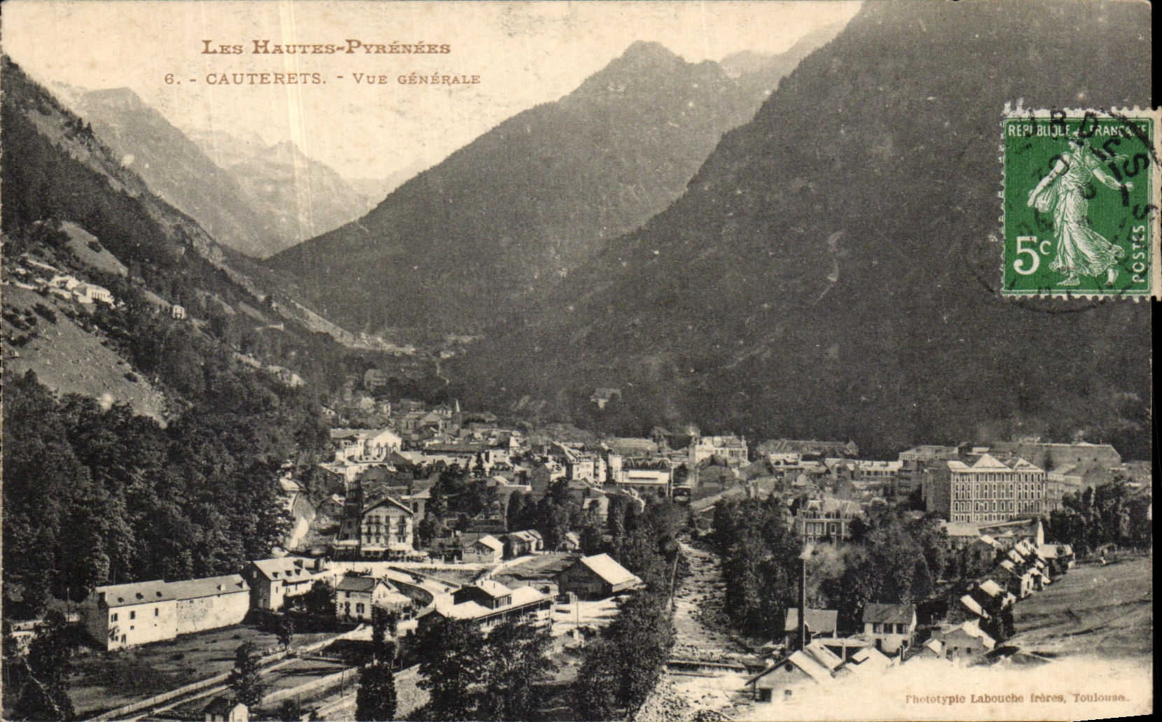 Cauterets — Vue générale — Phototypie Labouche frères, Toulouse
