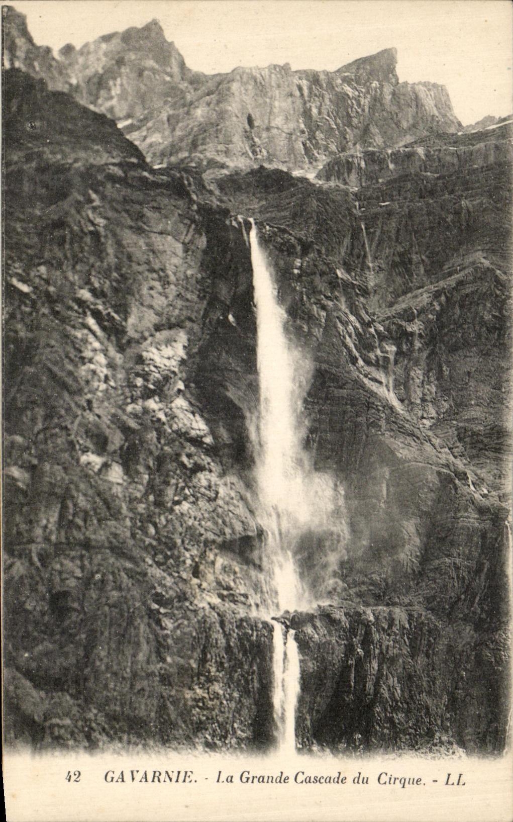 CPA Gavarnie La Grande Cascade Du Cirque