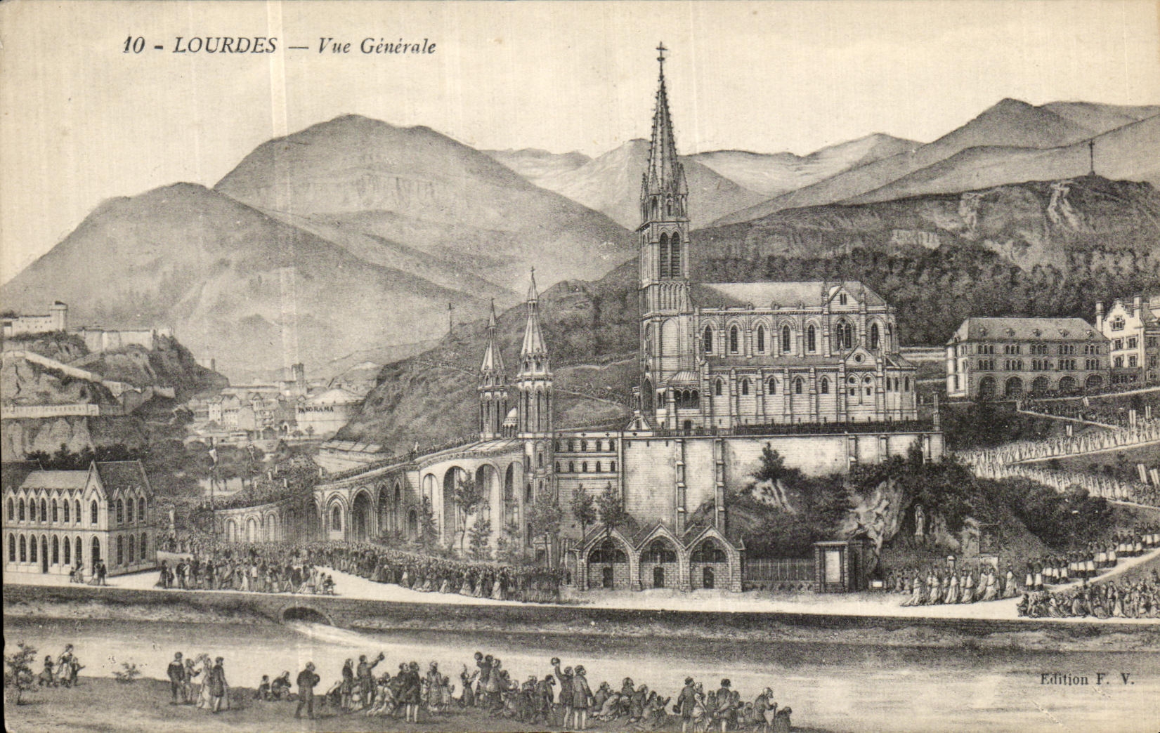 CPA Lourdes Vue Generale