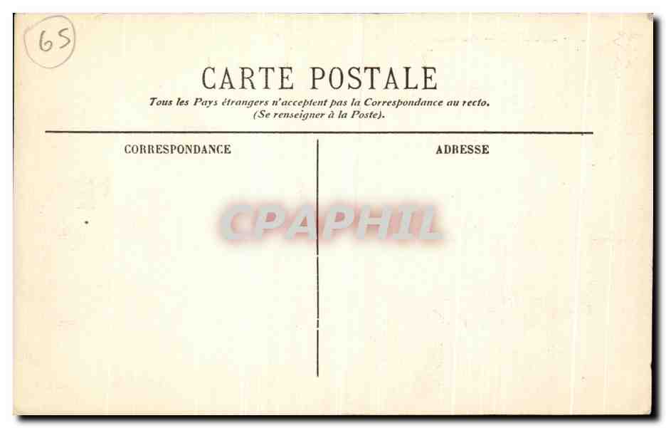 CPA Lourdes Vue Generale — Verso