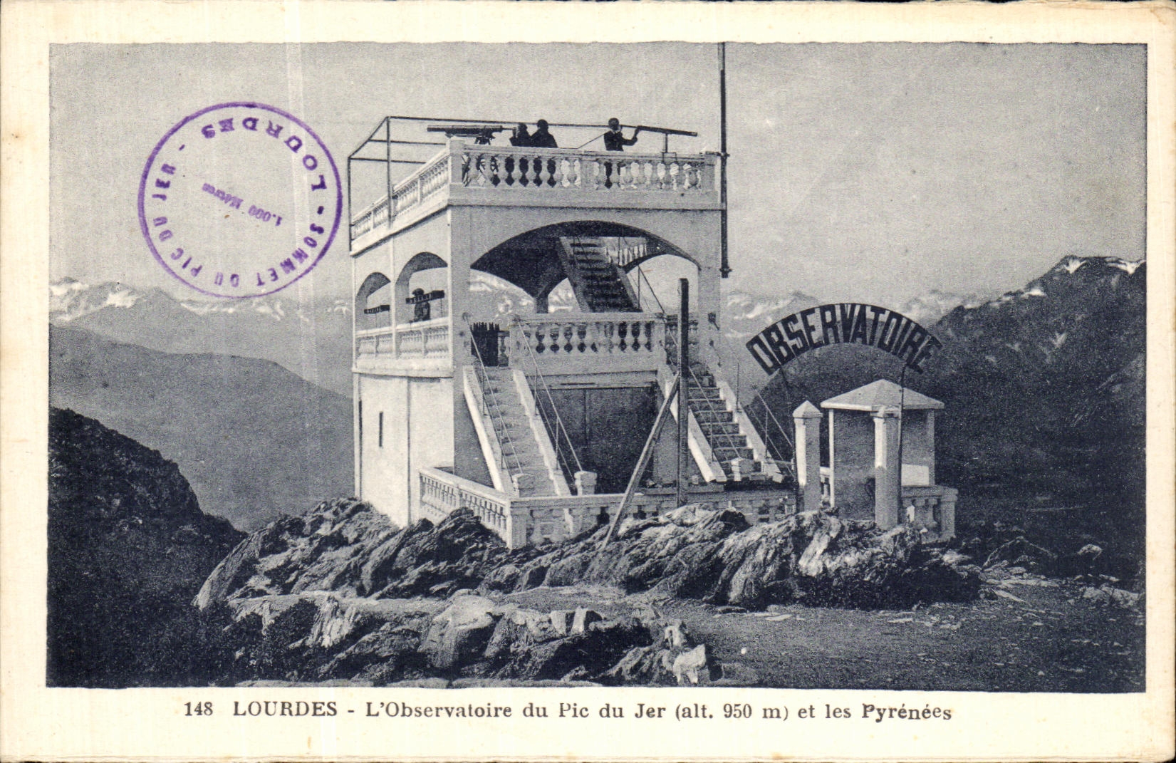 CPA Lourdes L Observatoire du Pic du Jer