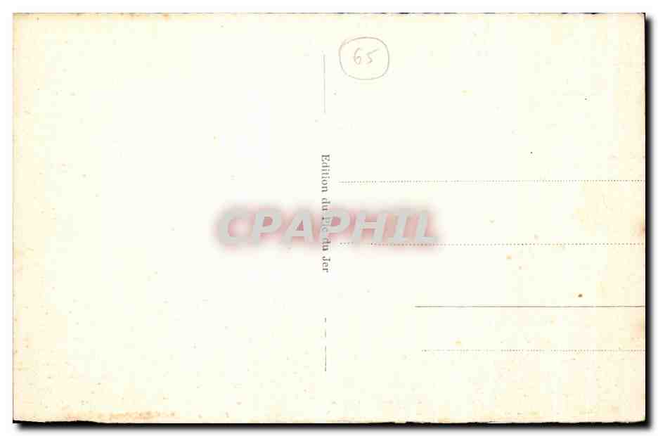 CPA Lourdes L Observatoire du Pic du Jer — Verso