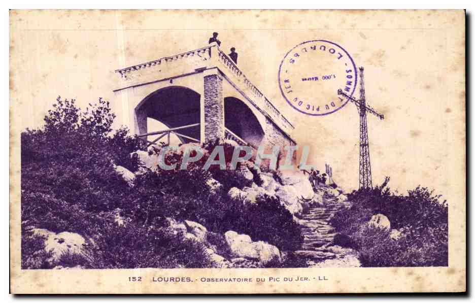 CPA Lourdes Observatoire Du Pic Du Jer