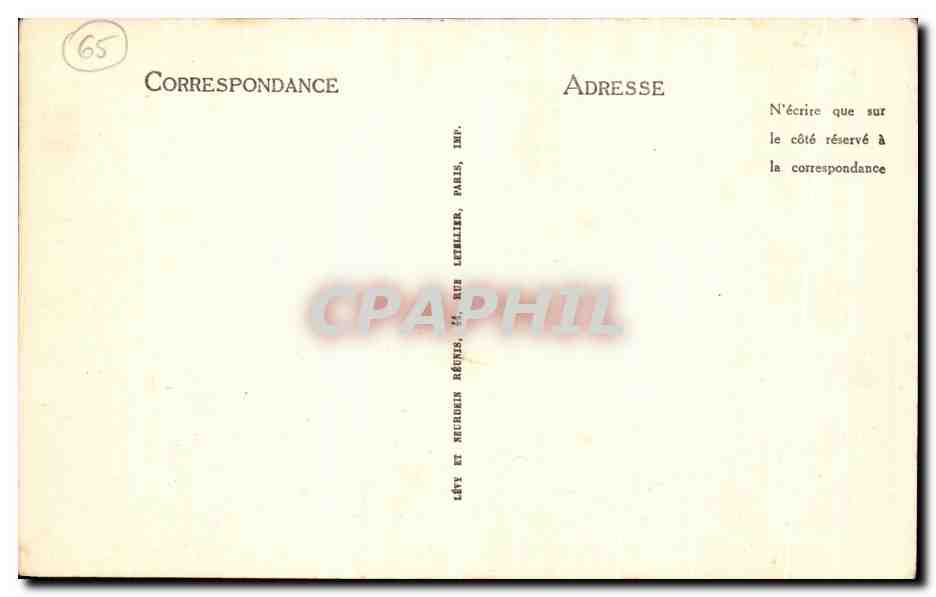 CPA Lourdes Observatoire Du Pic Du Jer — Verso