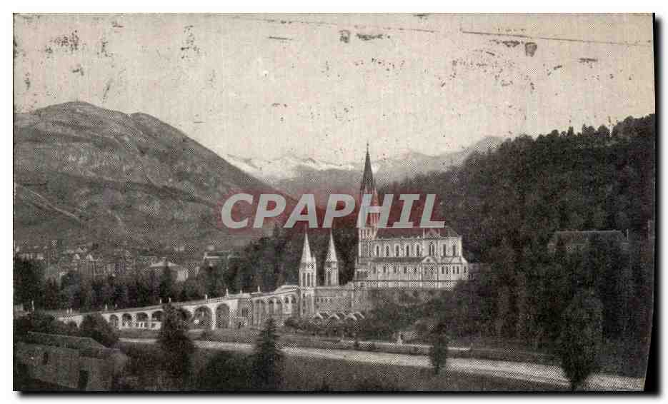 CPA Lourdes La Basilique